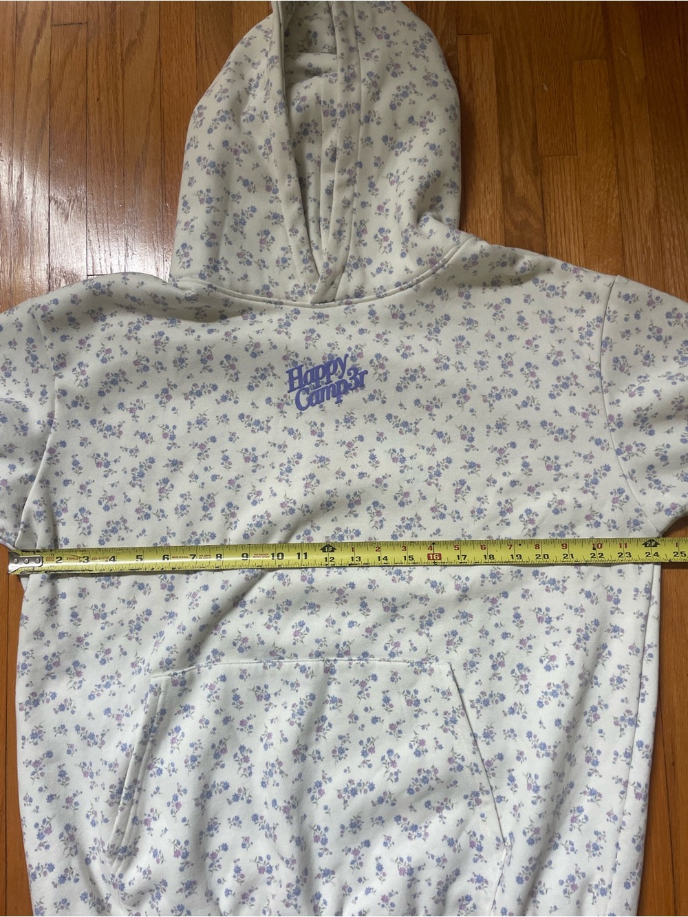 Happy Camp3r Lavender Floral Hoodie - Size XL - Picture 6 of 6